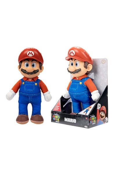 Jakks Pacific لعبة نينتندو سوبر ماريو بروس موفي المحشوة القابلة للتحريك - ماريو 14 بوصة 41726