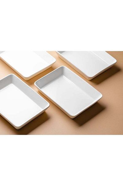 Dove 2-Piece Set /  Oven / Serving Dish 3 Liters x 2PCS (36x27.5x5.5) White Rectangular BMW308(2PC)