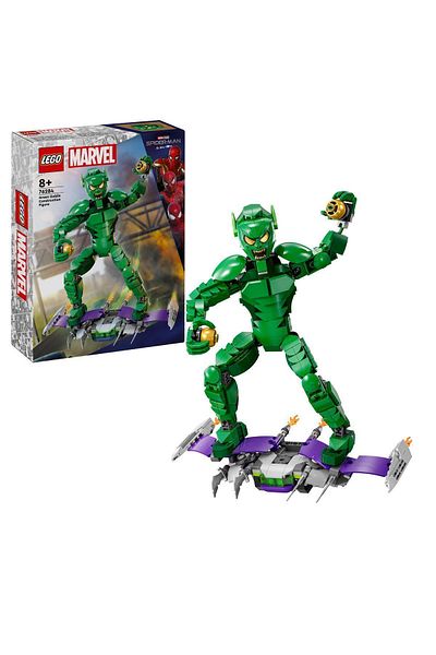 LEGO Marvel Green Goblin Making Figure 76284 - Glider and Pumpkin with Bomb for Kids