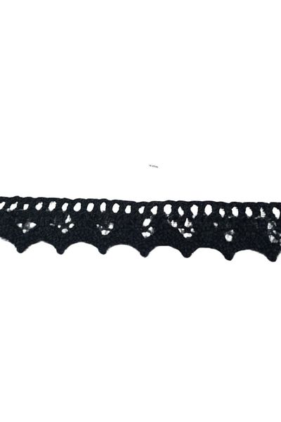 LacyLadyZarifveŞık Kopanaki Lace Width 1.5 cm Black 10 Meters