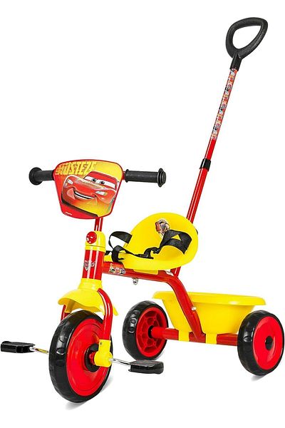 SPARTAN Disney Cars Tricycle with Pushbar