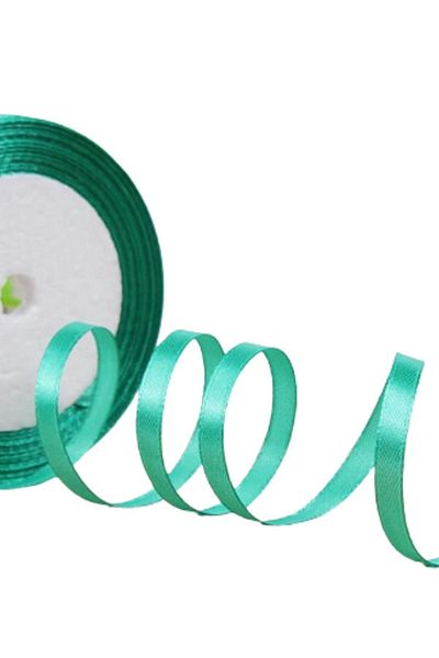 shop Satin Ribbon 6 mm Water Green 2 Meters