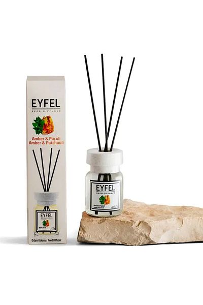 Eyfel Amber & Patchouli aroma room air freshener with sticks, 120ml