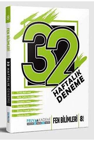 Pruva Akademi 8. Sınıf Fen Bilimleri 32 Haftalık Deneme