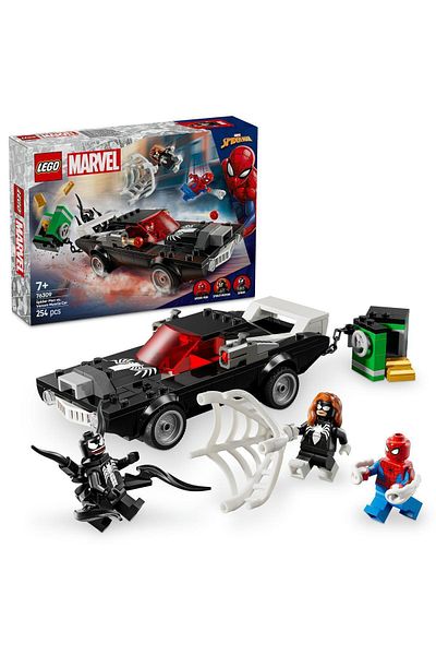 LEGO Marvel Against Spider-Man and Venom Car - 7 Years Old and Above Construction Kit (254 Pieces)