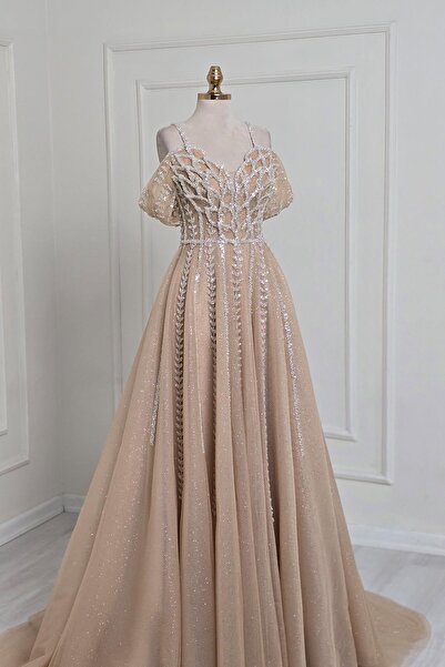 Yonca Moda Evi Bej Yonca Nişanlık 7958