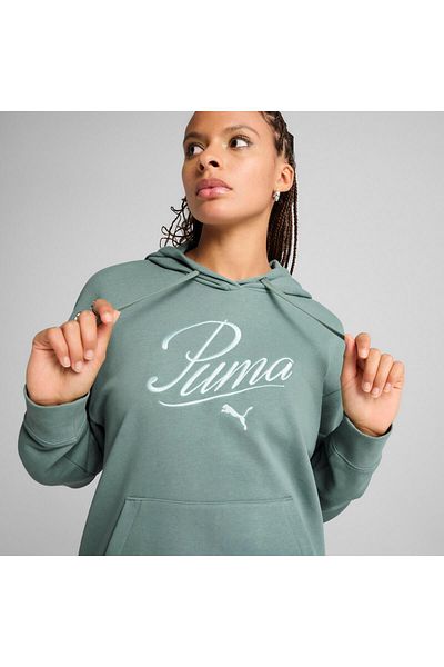 Puma Hanorac verde Ess Script Femei 68498330