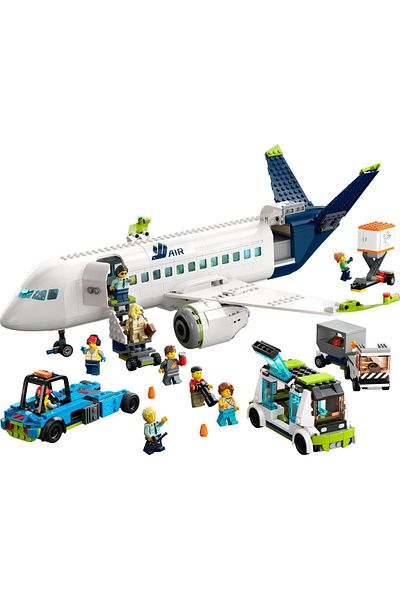 LEGO City 60367 Passenger Plane - 6+ Airplane Curious Toy Set (930 Pieces)
