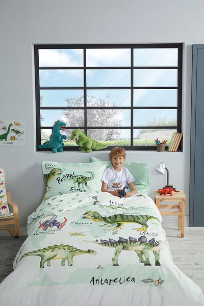 Özdilek Yasıl Dinosaur Horizontal Set Single Latex Sheet