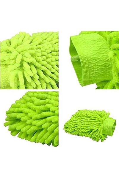 SMY Car Cleaning  Chenille Microfiber Wash Mitt for Car Wash, Trucks, SUVs, and Motorcycles (Pack of 2)