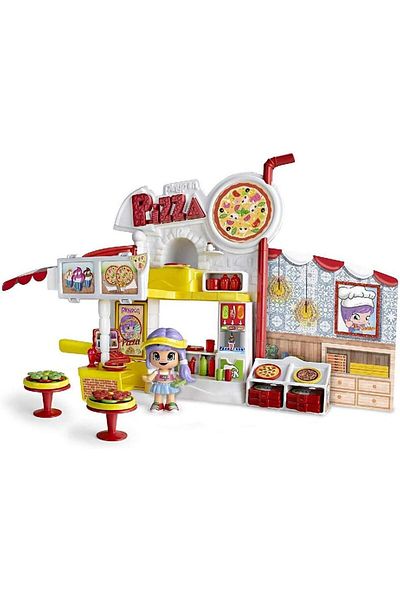 Pinypon – Pizzeria, Game Scene, with 1 Pinypon Figure, for Boys and Girls Ages 4 to 8 (Famous 700014