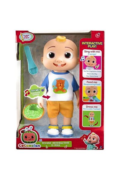 Cocomelon Deluxe Interactive JJ Doll Plush