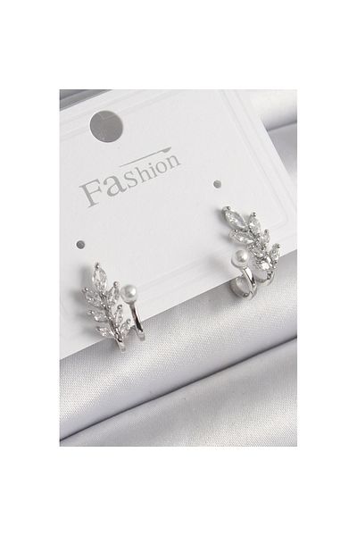 Skygo Zircon Stone Leaf Model Rose Holder Women - Tj-Bkp9960