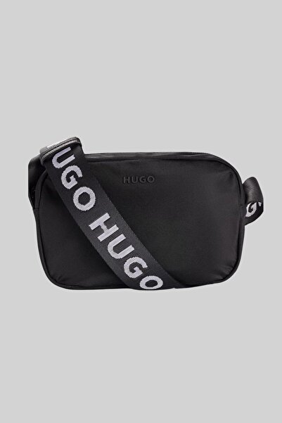 HUGO Kadın Marka Logolu Omuz Çantası Siyah