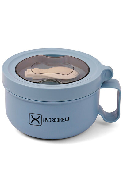 Hydrobrew صندوق غداء مع ملعقة قابلة للطي - أزرق