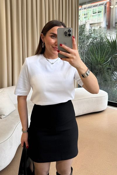 Tuba Butik Classic Mini Skirt