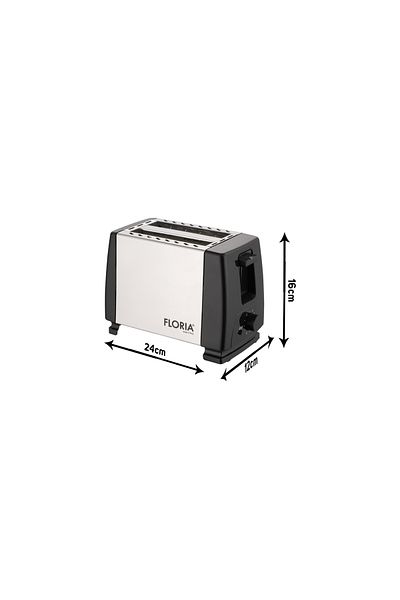 Floria Prajitor de paine Floria ZLN1840 Negru/Inox, 700W, 7 nivele de control al temperaturii