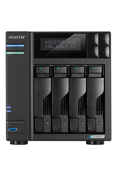 Asustor AS6704T NAS TOWER CU 4 SLOTURI CELERON 2GHz QUAD 4GB DDR4 2x2.5GBE