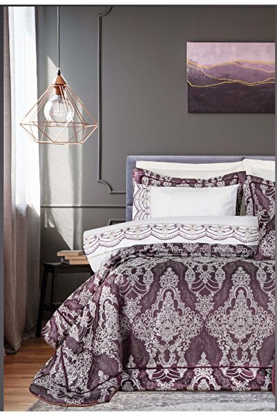 Özdilek Nostalgıa Çeyiz Seti Mürdüm 11 Parça