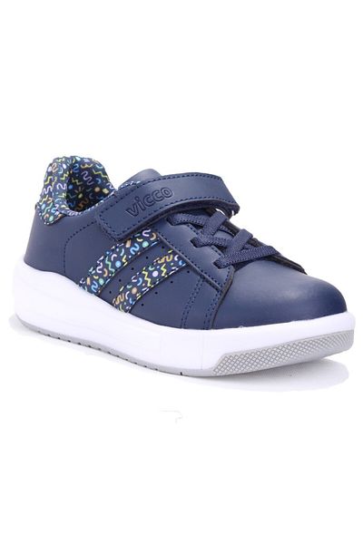 Vicco Pukky 220P25Y110 Pantofi sport ortopedici casual pentru băieți, albastru marin