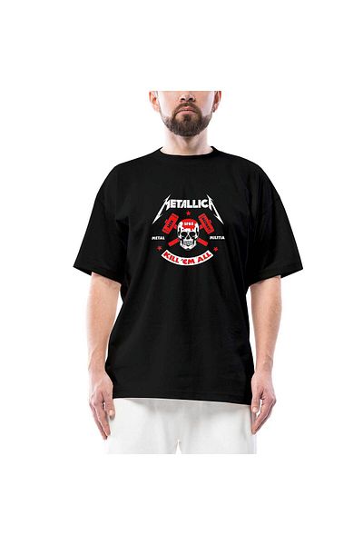 Z zepplin Μπλουζάκι Metallica Kill'em All Black Oversize
