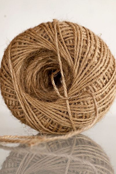 E BULURUM Jute Thread 100 gr Natural Thread, Sack Thread, Straw Thread, Straw Color 2 Pieces
