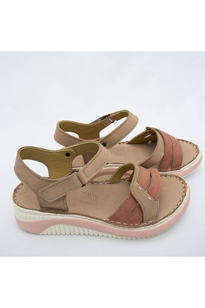 CONSUELO Sandale ortopedice din piele cu velcro 10222