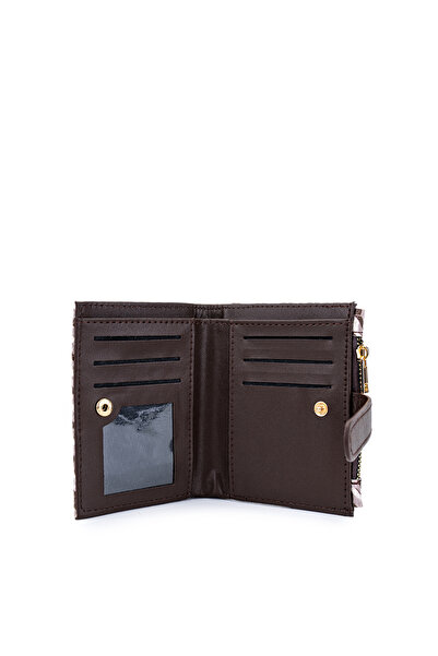 minebag Γυναικείο πορτοφόλι από συνθετικό δέρμα καφέ ZC178