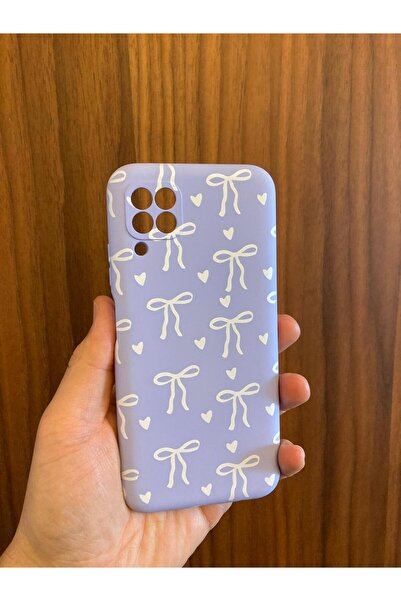 Newon HUAWEİ P40 LİTE KURDELE/FİYONK BASKILI İÇİ KADİFE TELEFON KILIFI