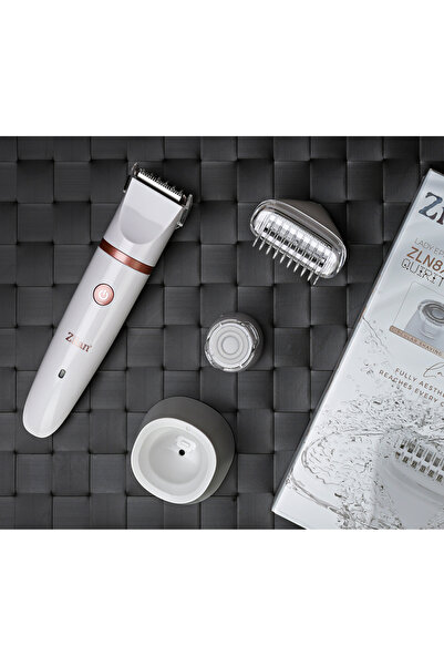 Zilan Epilátor ZLN8740 bílý, 3 epilační hlavice, 3 úrovně holení, čisticí kartáček