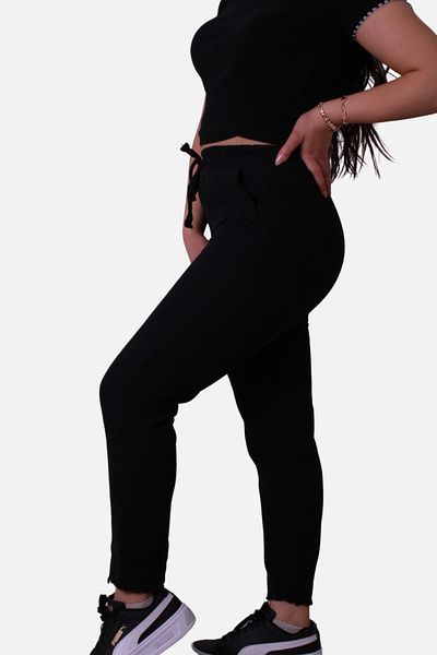 trender Pantaloni de trening negri pentru femei 5134