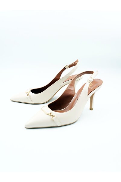 Tenau Kadın Hakiki Deri Topuklu Ayakkabı