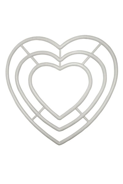 emt pazarlama حلقة مكرامية على شكل قلب 3 قطع 20 سم