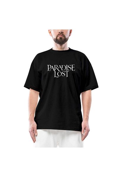 Z zepplin Μπλουζάκι Paradise Lost Text Μαύρο Oversize