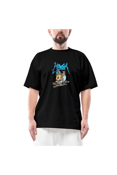 Z zepplin Μπλουζάκι Havok Skull Μαύρο Oversize