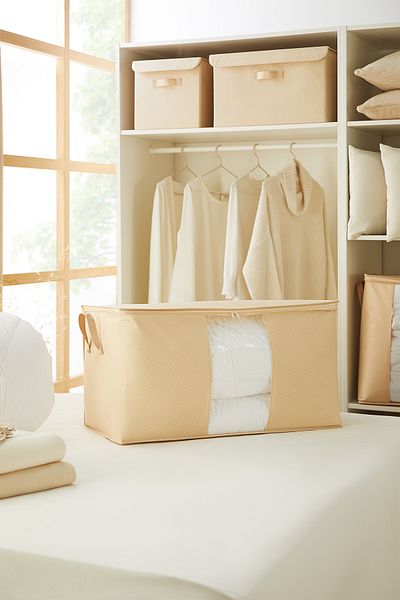 Ocean Home Textile Mega Size Window Beige Houndstooth Μαξιλάρι Πάπλωμα πουλόβερ Αποθήκευση 75x40x40