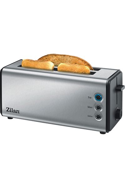 Zilan Prajitor paine dublu inox Zilan ZLN2720, 1300W, 6 grade de rumenire si functii multiple