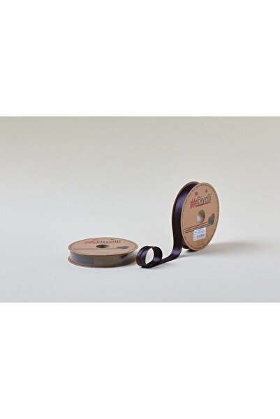 Twin Store بيبي ساتان طبقات 023 بني غامق 2 سم 25 متر 100% بوليستر