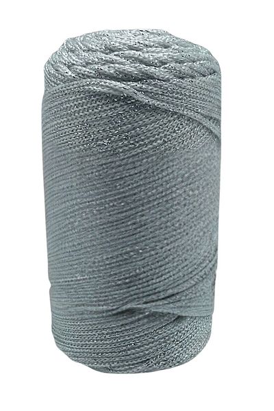 shop Gray Lurex 3 mm Polyester Thread - Macrame