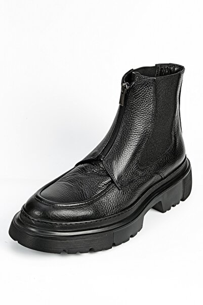 Byterre Steriona Hakiki Deri El Yapımı Erkek Siyah Bot