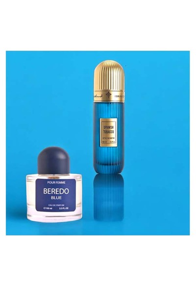 IBRAHIM ALQURASHI Package combines Spanish tobacco with Predo Blue 200ml