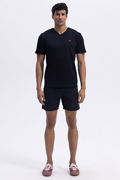 Ellesse Ανδρικό μπλουζάκι με λαιμόκοψη V EM186-1-BK