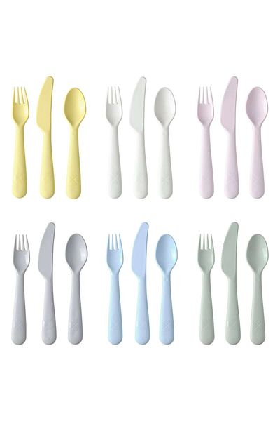 IKEA 18-Piece Cutlery Set, Assorted Colors
