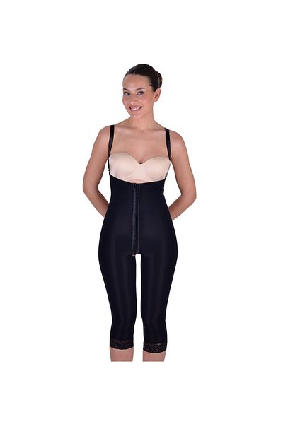 ORTHOSUN Corset lung sub genunchi după liposucție, fermitate, slăbire, modelare cu cârlig frontal