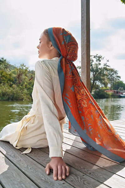 ED Scarf Turuncu ED Scarf Iconic Collection Meyal Şal