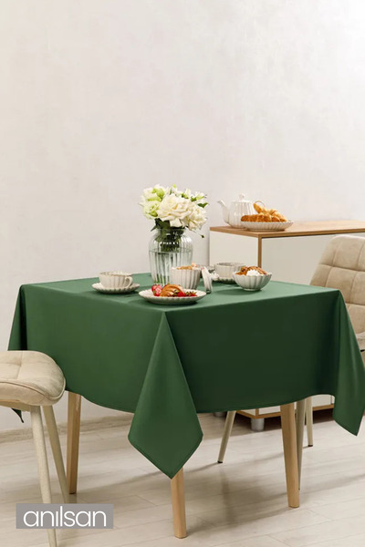 Anılsan Yeşil Leke Tutmaz Masa Örtüsü – Dayanıklı ve Kolay Temizlenebilir Şık...