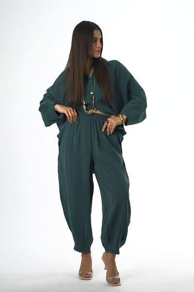 ABBRA Women's Modal Slouchy Shirt Set