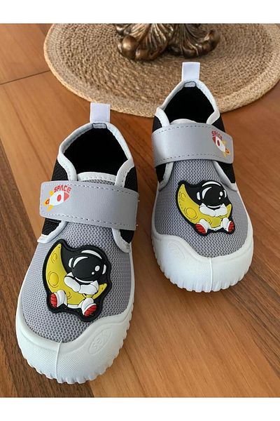 GEZER Summer Linen Boys' Shoes Asronot Game Gray