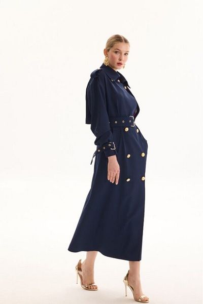 Missemramiss 4721 Rose Trench Coat