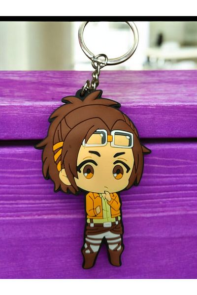 FG KONNİCHİWA Anime Manga Silenton Attack on Titan Silicone Keying Bag Accessories
